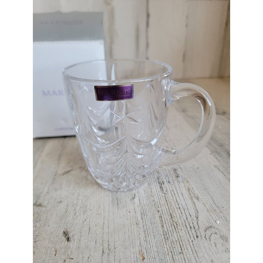 Marcus Waterford‎ tree cup Crystal Xmas home decor kitchen